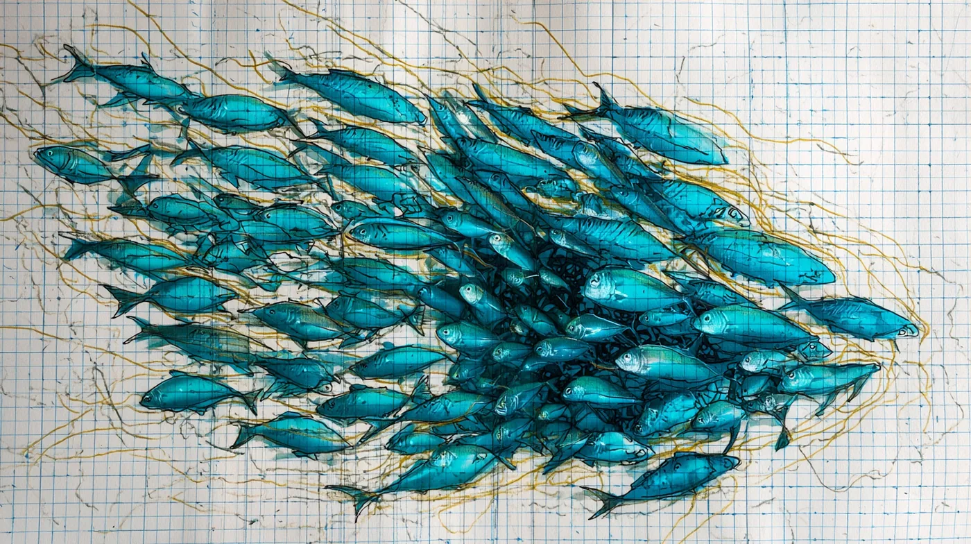 Fischschwarm — Bewegung und Zusammenspiel